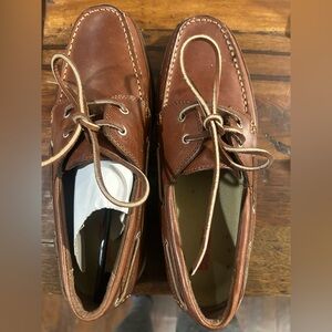 Bass Pro Shops Brown Leather Boat Shoes